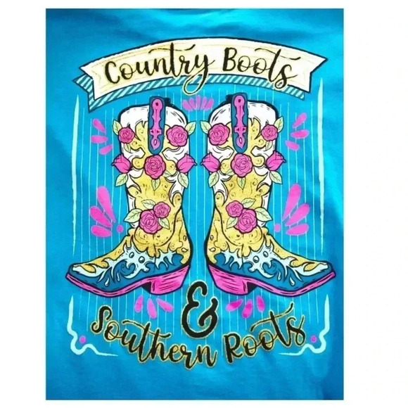 🆕Southern Y’all Country Girl Boots Graphic Tee🆕 - Picture 3 of 8